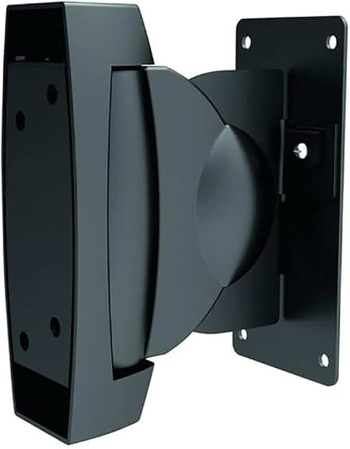 Adjustable Black Wall Mount Brackets for Speakers, Pair