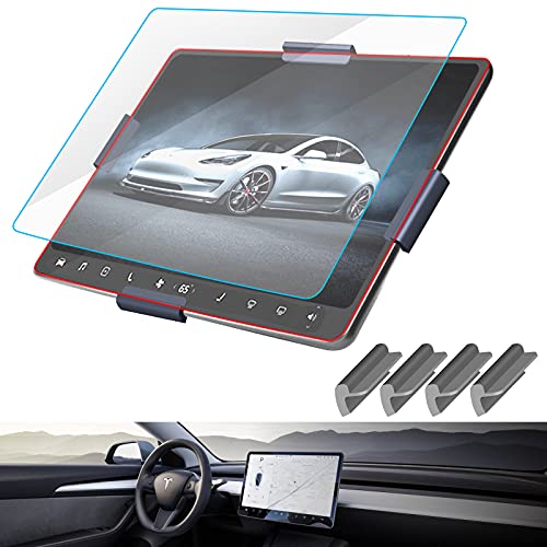 Model 3/Y Tempered Glass Screen Protector Model 3 Model Y 15" Center Control Touchscreen Car Navigation Touch Screen Protector Tempered Glass 9H Anti-Scratch and Shock Resistant for Model 3 Screen Pro
