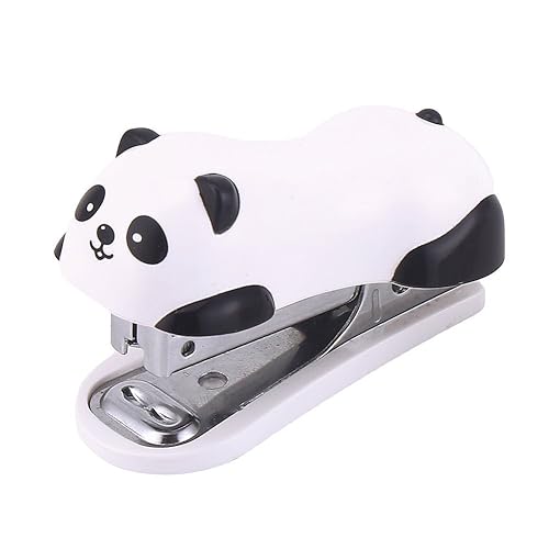Cute Panda Mini Desktop Stapler for Home and Office