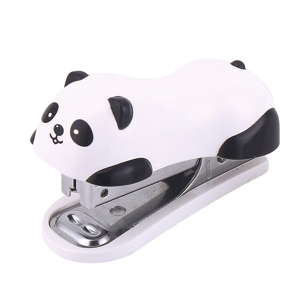 Cute Panda Mini Desktop Stapler for Home and Office