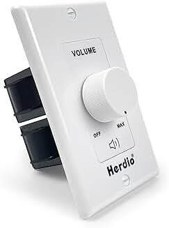In-wall 100W Speaker Volume Control with 12-Position Adjustment