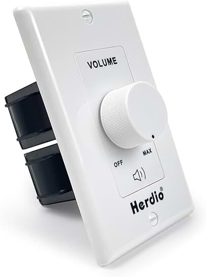 In-wall 100W Speaker Volume Control with 12-Position Adjustment