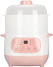 Pink 1L Electric Soup Pot for Home Kitchen