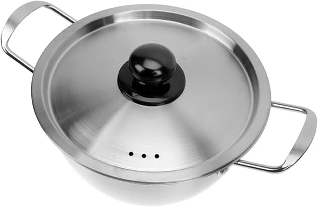 Stainless Steel Ramen Noodle Pot Lid for Easy Cooking