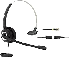 Wired Office Headset with 3.5mm Adapter