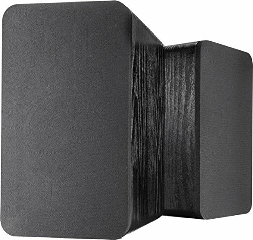 '- Powered Bookshelf Speakers (Pair) - Black