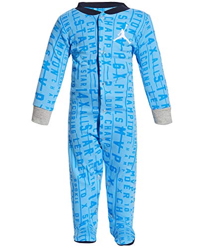 Baby Boys Footed Coverall  University Blue 555347-B9F  Black, 0-3 Months
