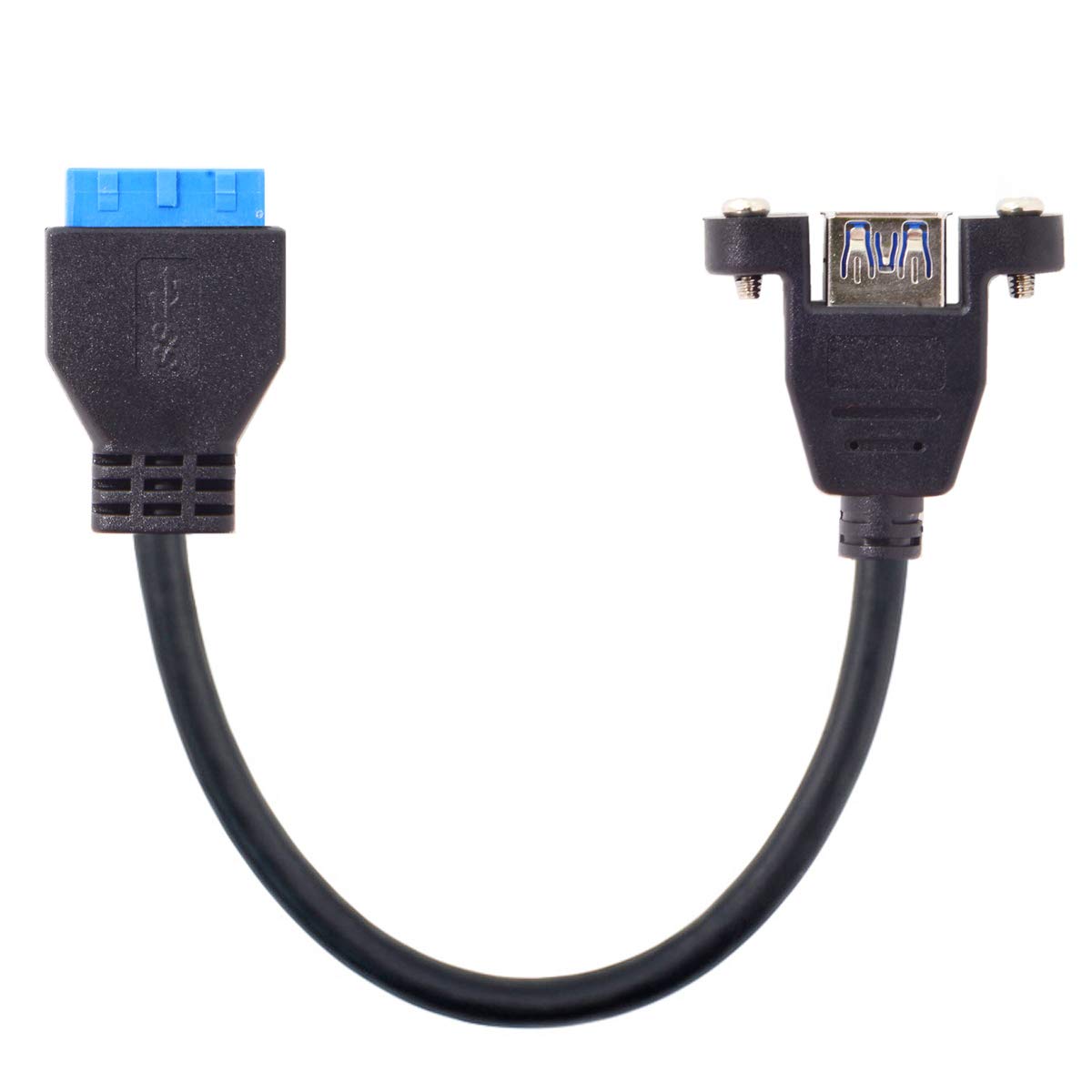 USB 3.0 Single Port A Female to 20pin Header Cable 25cm