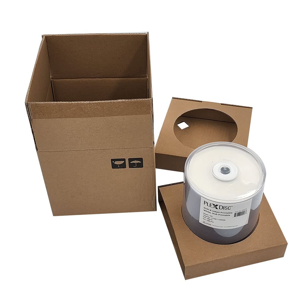 95079 DVD-R 4.7GB 16X White Inkjet Hub Printable - 100pk Spindle Frustration Free Packaging, 100 Disc