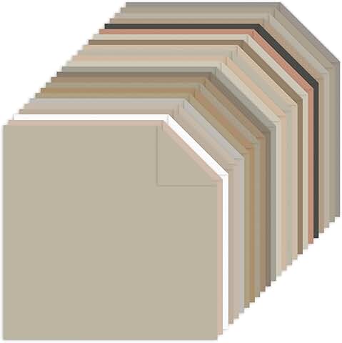 48 Sheets of Earth Tones 12x12 Cardstock in 24 Colors