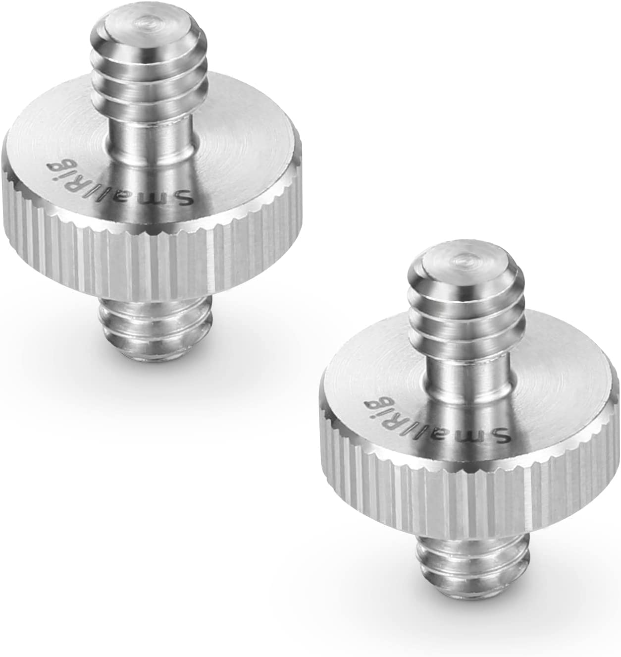1/4" to 1/4" Male Threaded Screw Adapter Double Head Stud for Camera Cage Monitor LED Microphone, Pack of 2-828