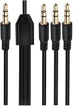 Audio Splitter Cable 1.64FT 3.5mm 1 Male to 3 Male