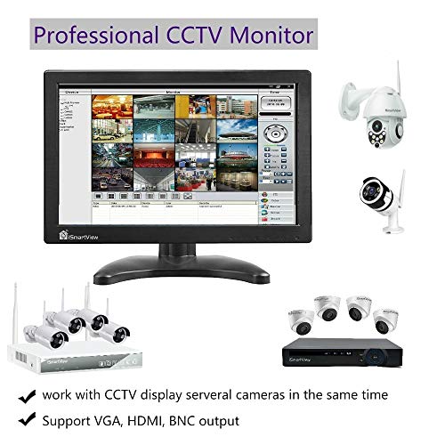 10 Inch Monitor Security Monitors & Displays Mini TV Portable HDMI Monitor Cheap Monitor Under 100 Dollars LCD Small Computer Monitor with Speakers for Laptop PC Raspberry Pi and Screen