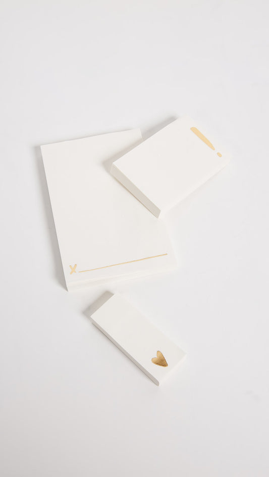 Women's Flamingo Dot Gold Sticky Note Set