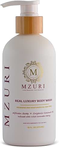 Moisturizing African Black Soap Body Wash for Sensitive Skin