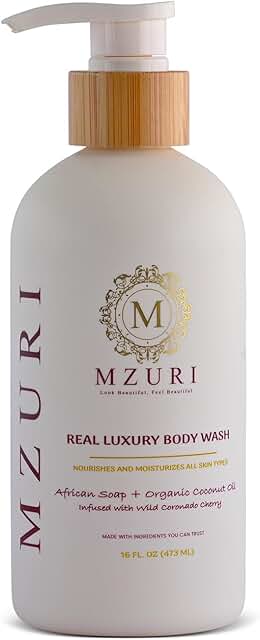 Moisturizing African Black Soap Body Wash for Sensitive Skin