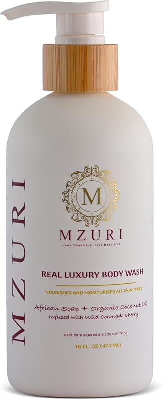 Moisturizing African Black Soap Body Wash for Sensitive Skin