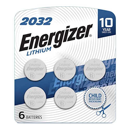 2032 Batteries, Lithium CR2032 Watch Battery, 6 Count