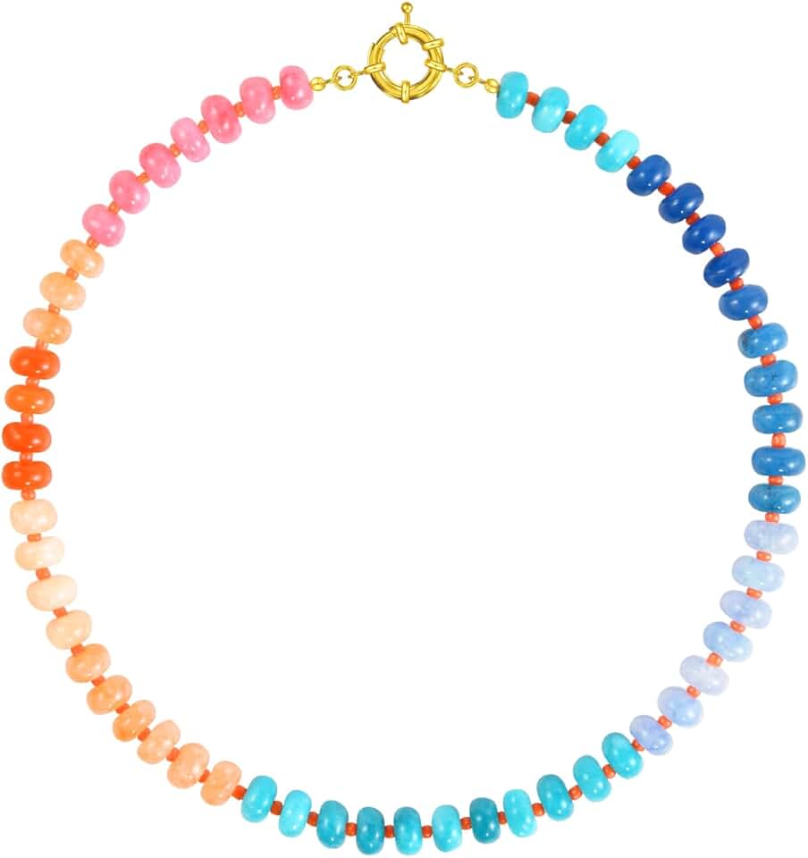 Colorful Handmade Beaded Necklace for Women