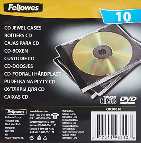 CDR Jewel Case Clear Pack of 10 (Discontinued by Manufacturer)