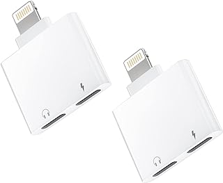 Dual Lightning Audio and Charging Adapter (2 Pack)