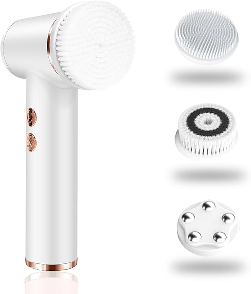 4-in-1 Electric Facial Cleansing Brush with 5 Speeds