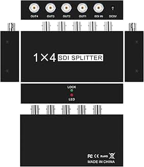 One Input to Four SDI Video Splitter