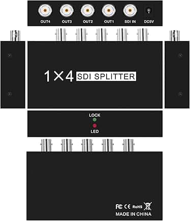 One Input to Four SDI Video Splitter