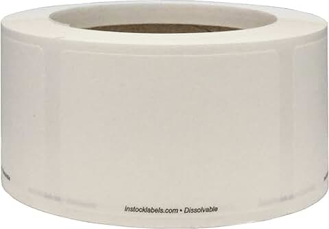 Dissolvable Food Storage Labels, 2x3 Inch, 500 Pack