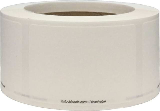 Dissolvable Food Storage Labels, 2x3 Inch, 500 Pack