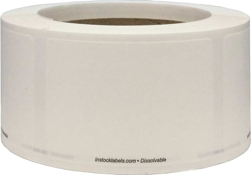 Dissolvable Food Storage Labels, 2x3 Inch, 500 Pack