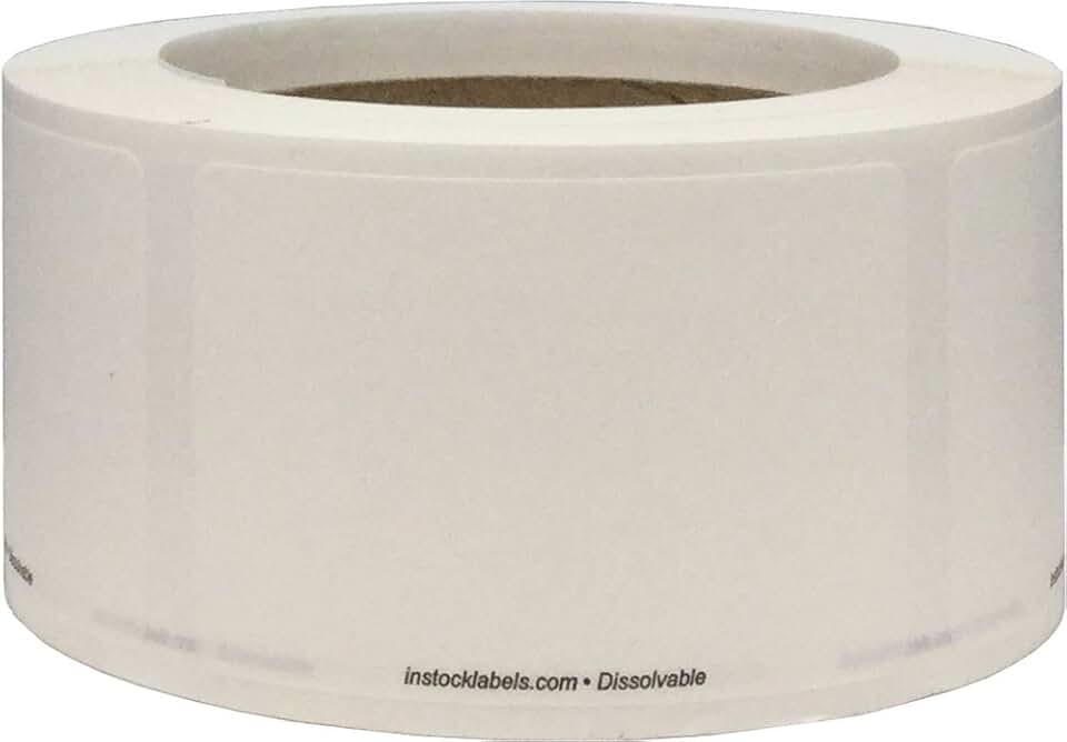 Dissolvable Food Storage Labels, 2x3 Inch, 500 Pack