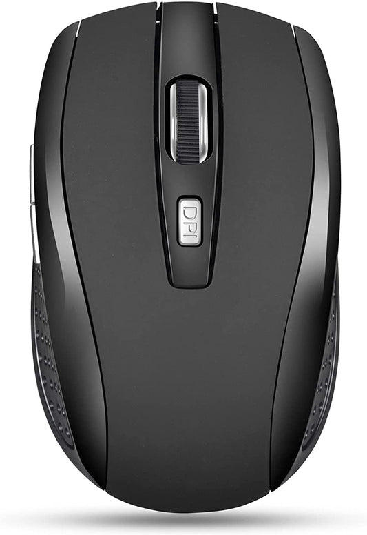 Wireless Optical Mouse with 1600 DPI and USB Receiver