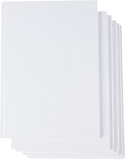 Six White Hardcover Blank Books for Kids to Write Stories