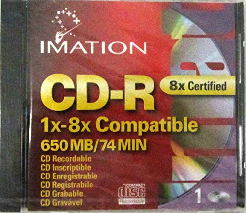 CDR Recorder Media 650MB 74Min 8X (1-Pack with Jewel Case)