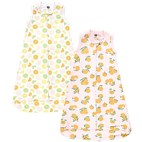 Uni   Interlock Cotton Sleeveless Sleeping Bag, Citrus Orange, 18-24 Months
