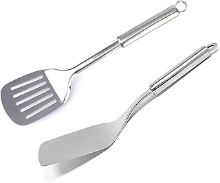 Stainless Steel Kitchen Utensil Set with Turner and Spatula