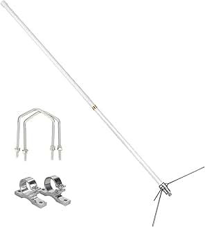 Dual-Band 144/430MHz Base Antenna with 7.2 dBi Gain