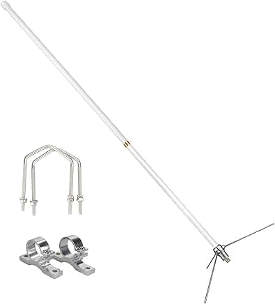 Dual-Band 144/430MHz Base Antenna with 7.2 dBi Gain