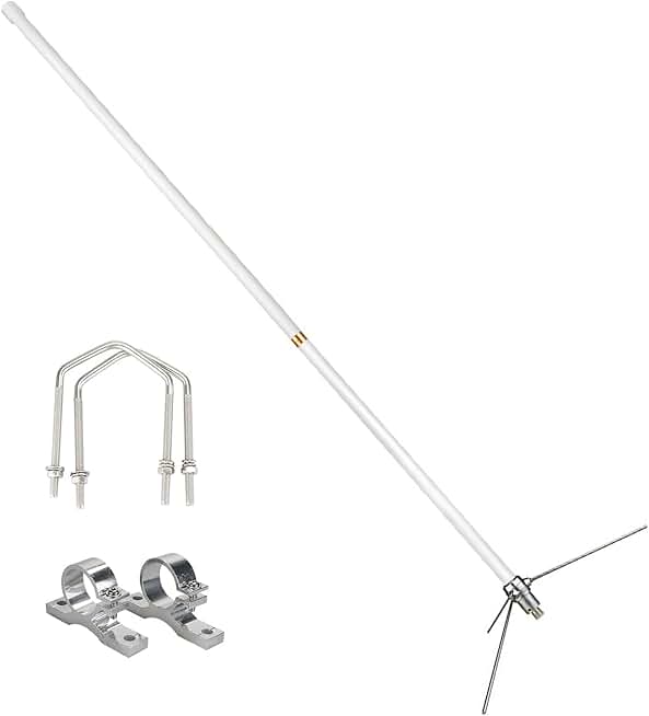 Dual-Band 144/430MHz Base Antenna with 7.2 dBi Gain