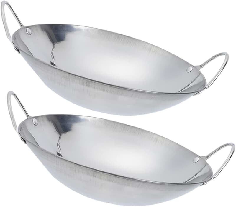2-Piece Stainless Steel Cooking Utensil Handles for Wok and Pot