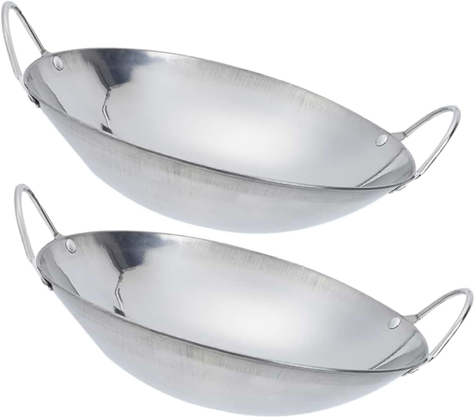 2-Piece Stainless Steel Cooking Utensil Handles for Wok and Pot
