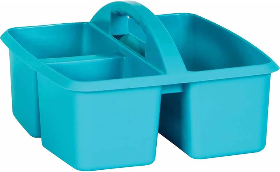 Teal Plastic Storage Caddy