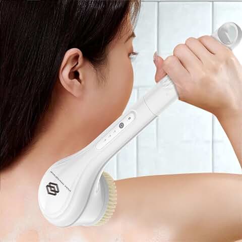 Rechargeable Electric Body Brush with Long Handle