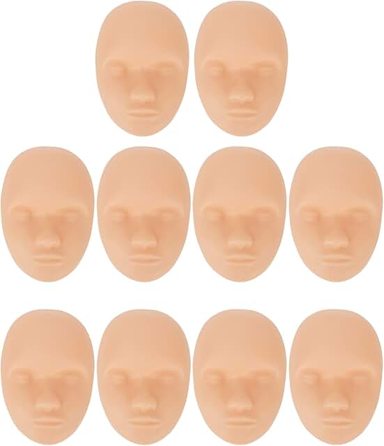 10pcs Practice Head for Microblading and Makeup