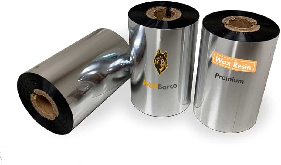 12 Rolls of 2.24" x 361' Wax/Resin Thermal Transfer Ribbons