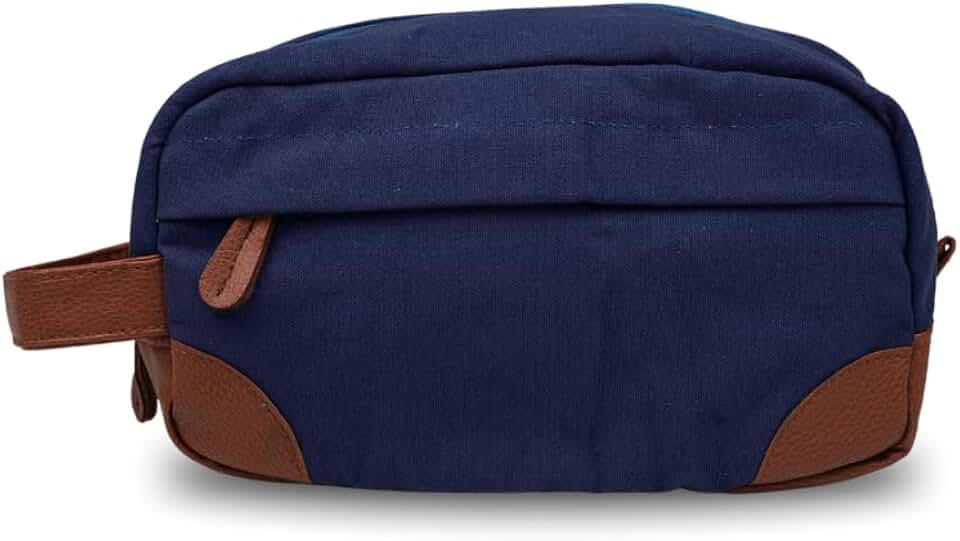 Large Water-Resistant Canvas Toiletry Bag for Travel