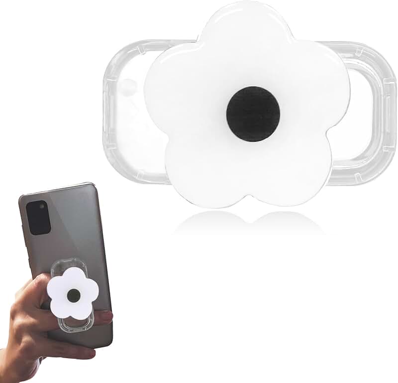 Cute 2D Daisy Phone Grip with Kickstand