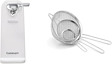 Electric Can Opener and Mesh Strainer Set