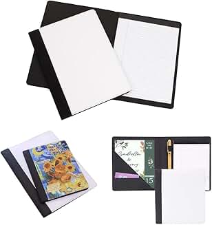 Set of 5 A5 Canvas Notebooks with 30 Pages